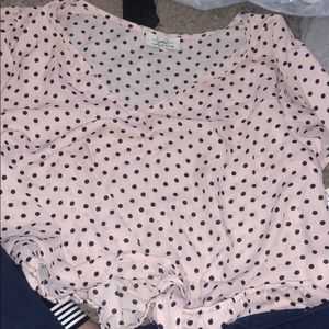 Polka dot blouse